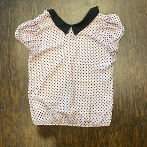 New York & Company Sweet Pea polka dot shirt